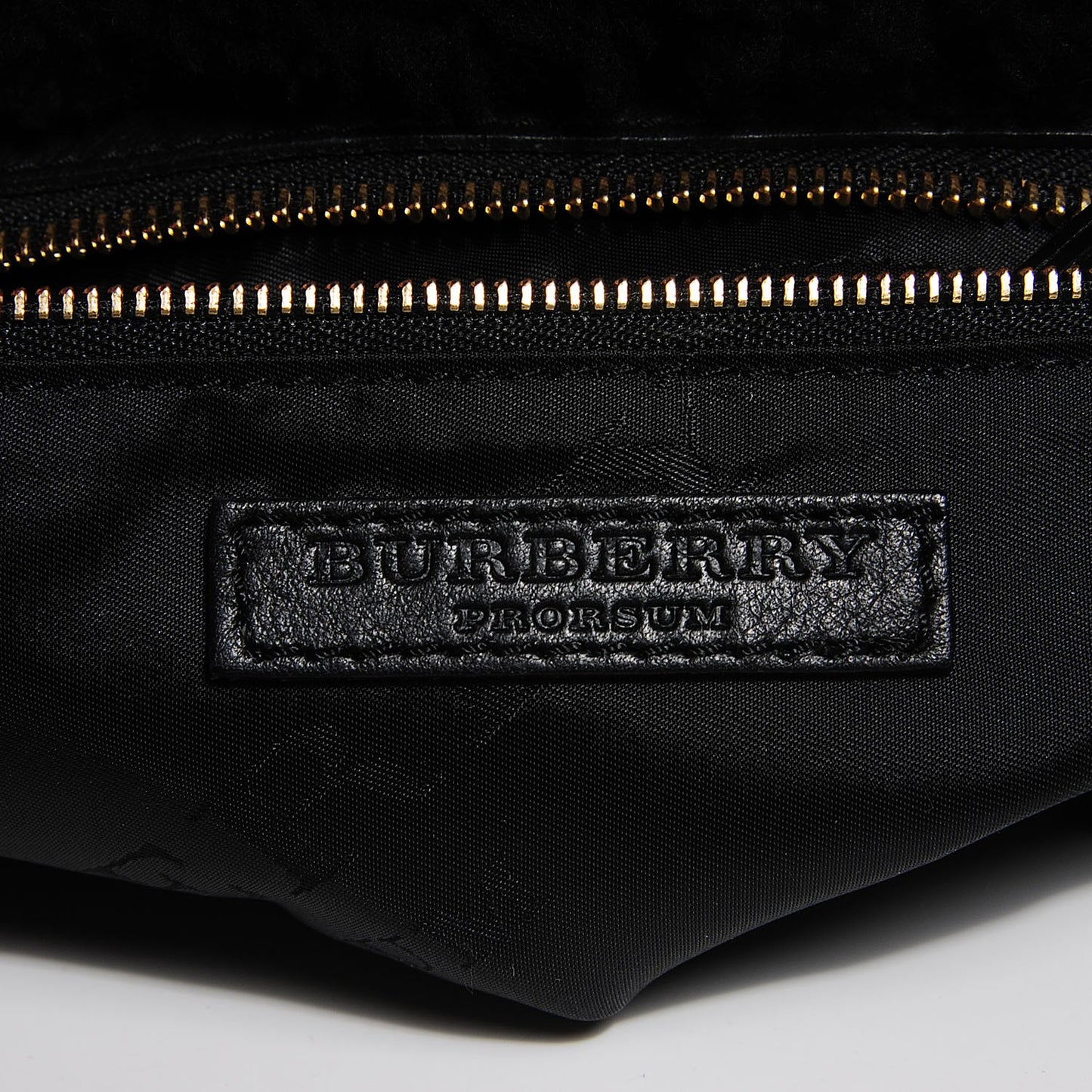 Sheepskin Quilted Shearling Small Cadet Black