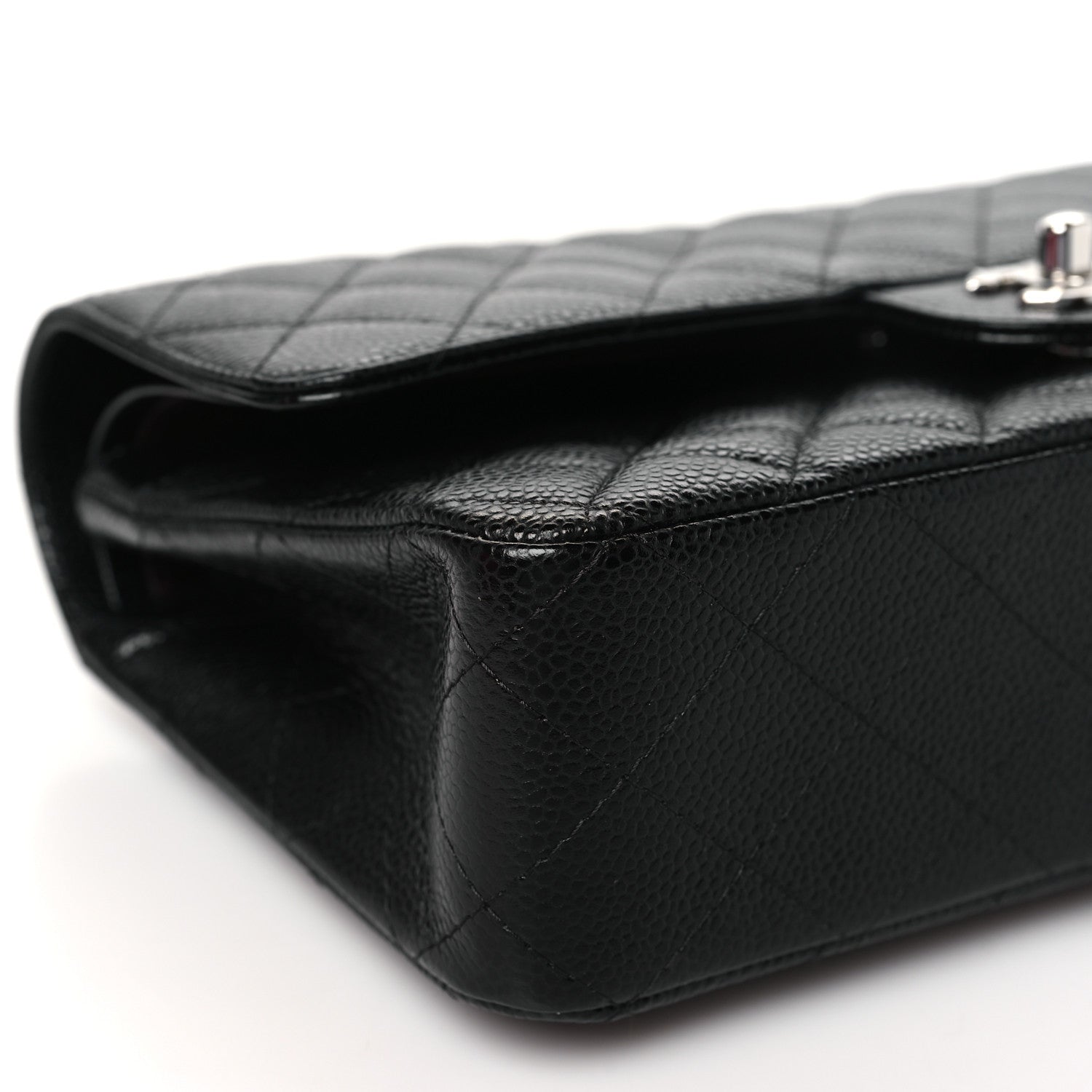 Chanel Caviar Quilted Medium Double Flap Black 9 of 10