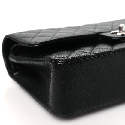 Chanel Caviar Quilted Medium Double Flap Black 9 of 10