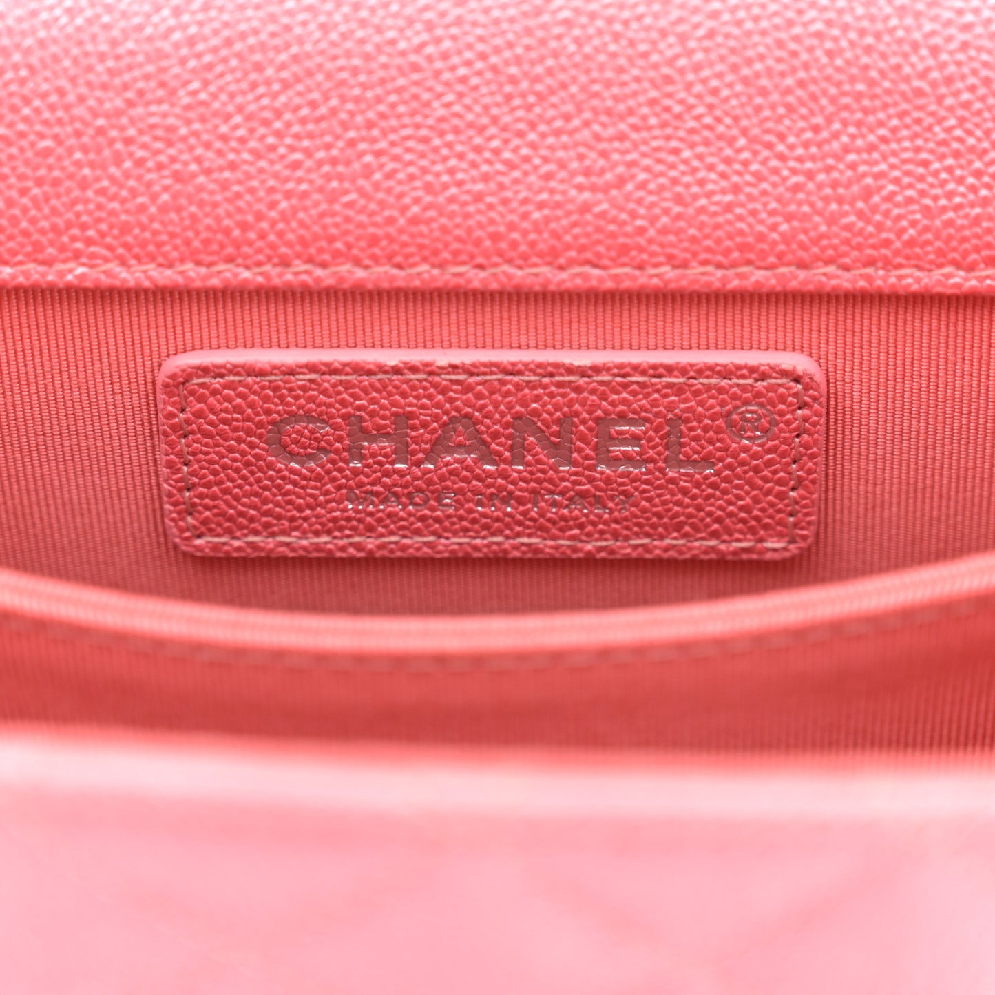 Caviar Quilted North South Boy Flap Pink