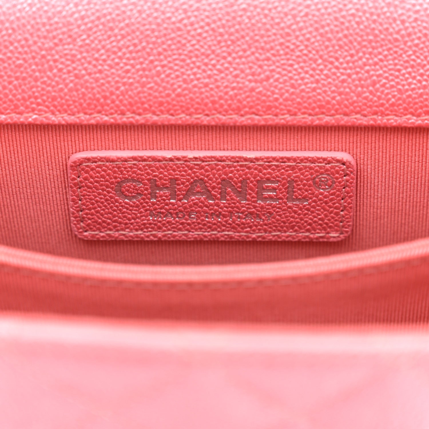 Chanel Caviar Quilted North South Boy Flap Pink 6 of 12