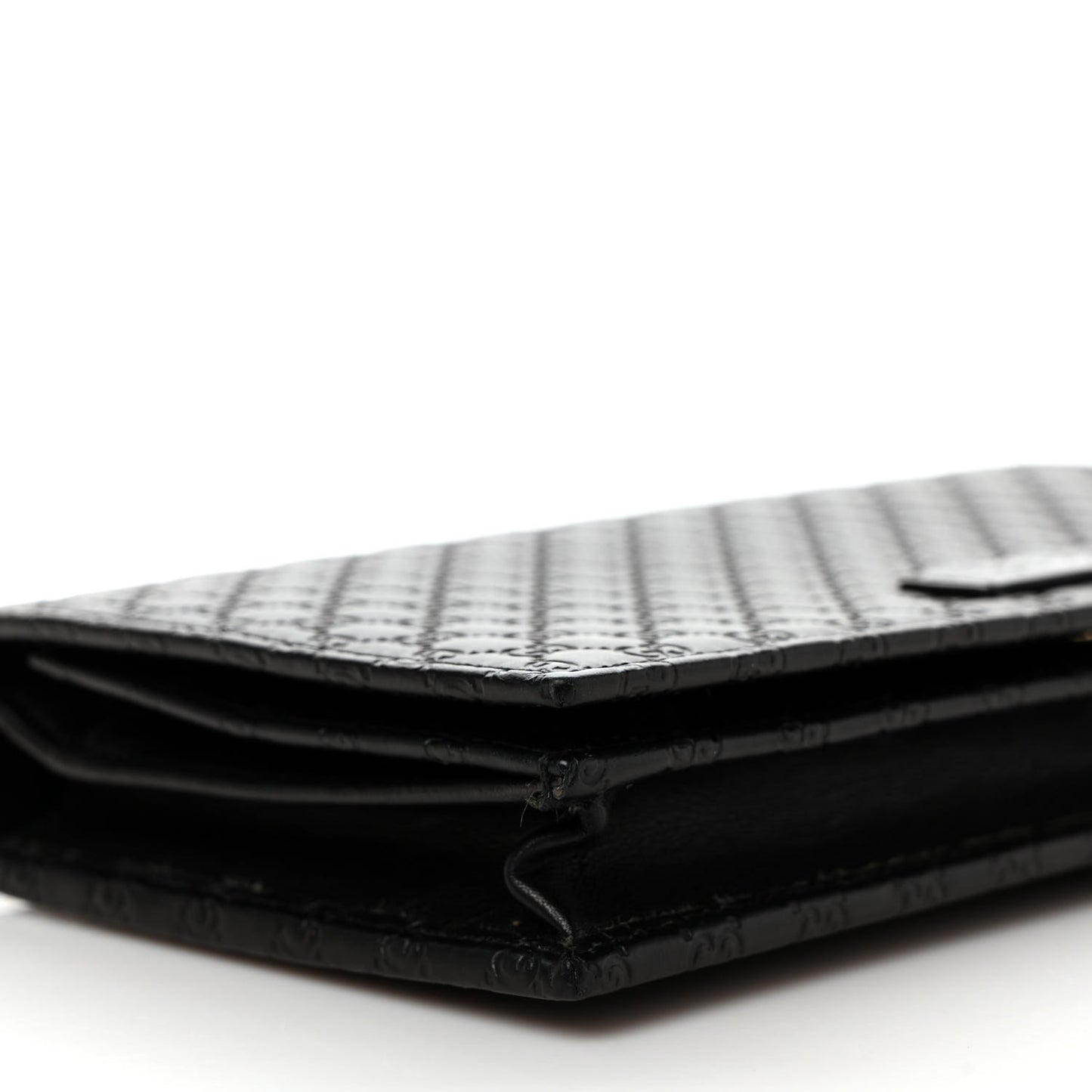 Microguccissima Crossbody Wallet Black