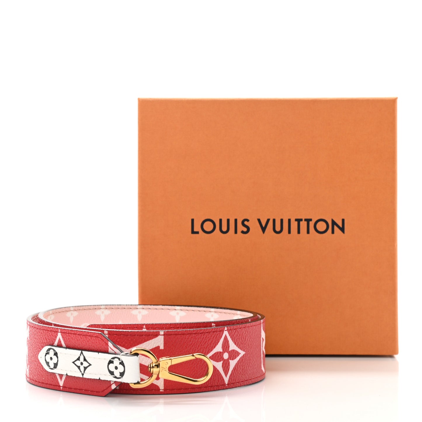 Monogram Giant Bandouliere Shoulder Strap Rouge
