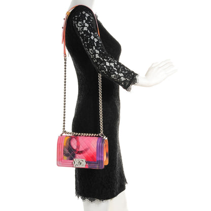 Chanel Lambskin Small Boy Flower Power Flap 2 of 9