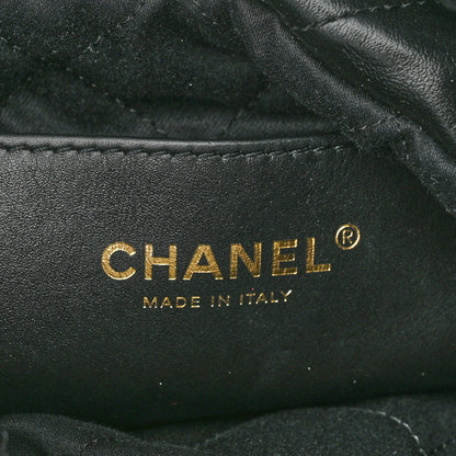 Chanel Shiny Calfskin Quilted Mini Chanel 22 Black 6 of 10