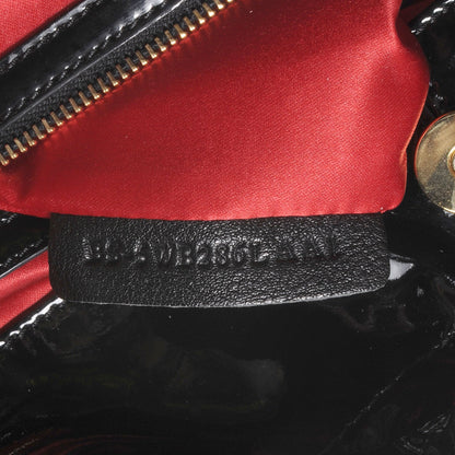 Valentino Garavani Patent Ruffle Idylle Bag Black 7 of 7