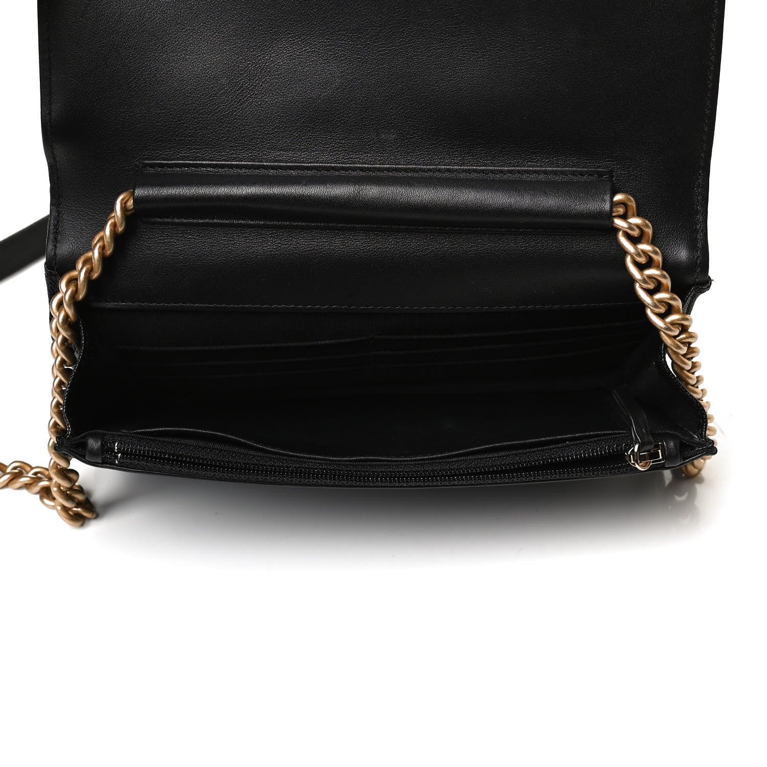 Chanel Caviar Quilted Boy Wallet On Chain WOC Black 5 of 20