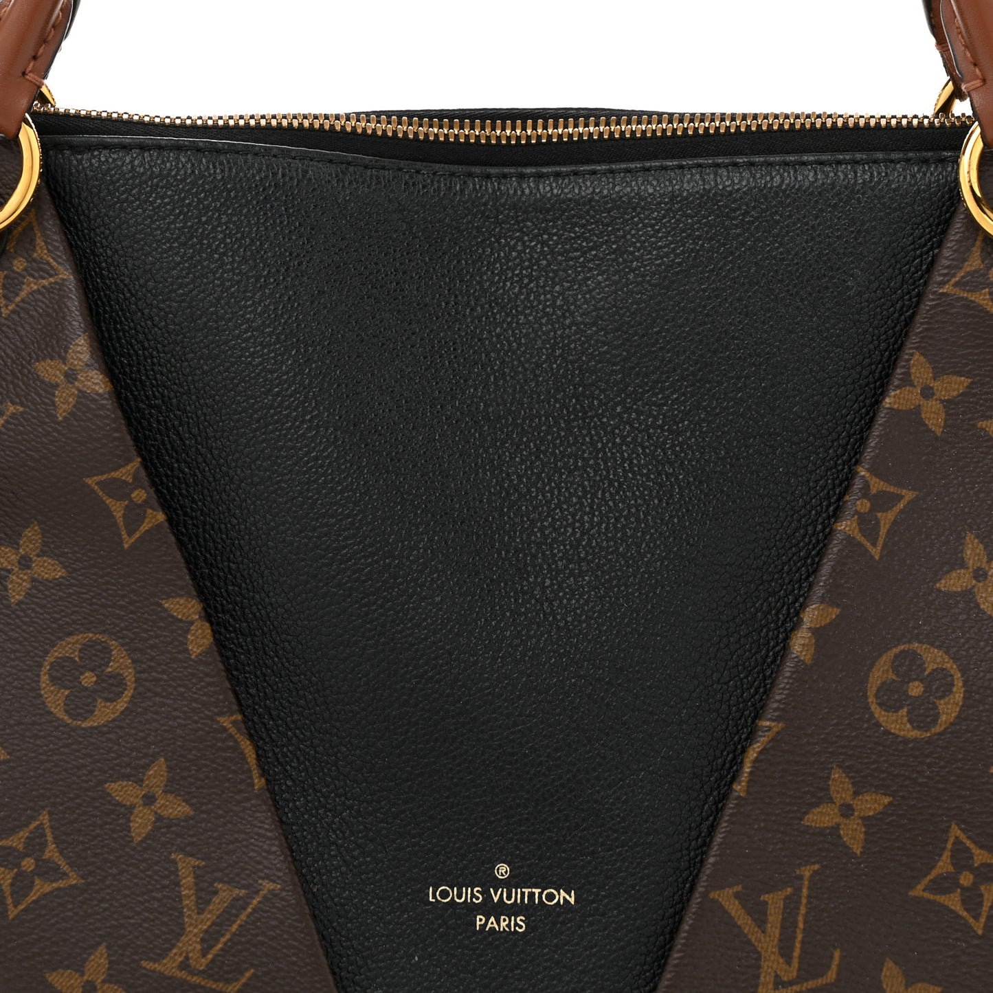 Monogram V Tote MM Black