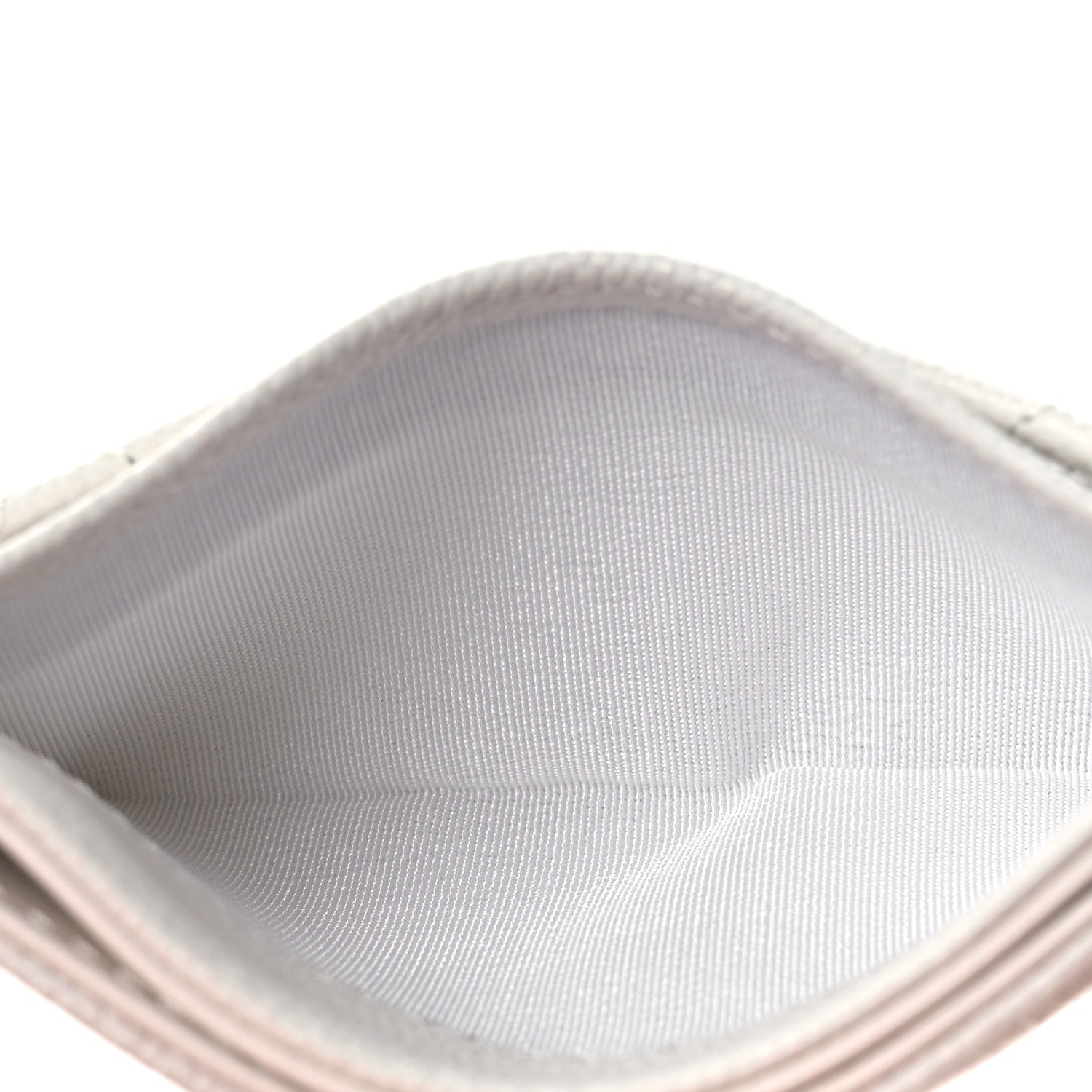Chanel Caviar Quilted Card Holder White 5 of 11