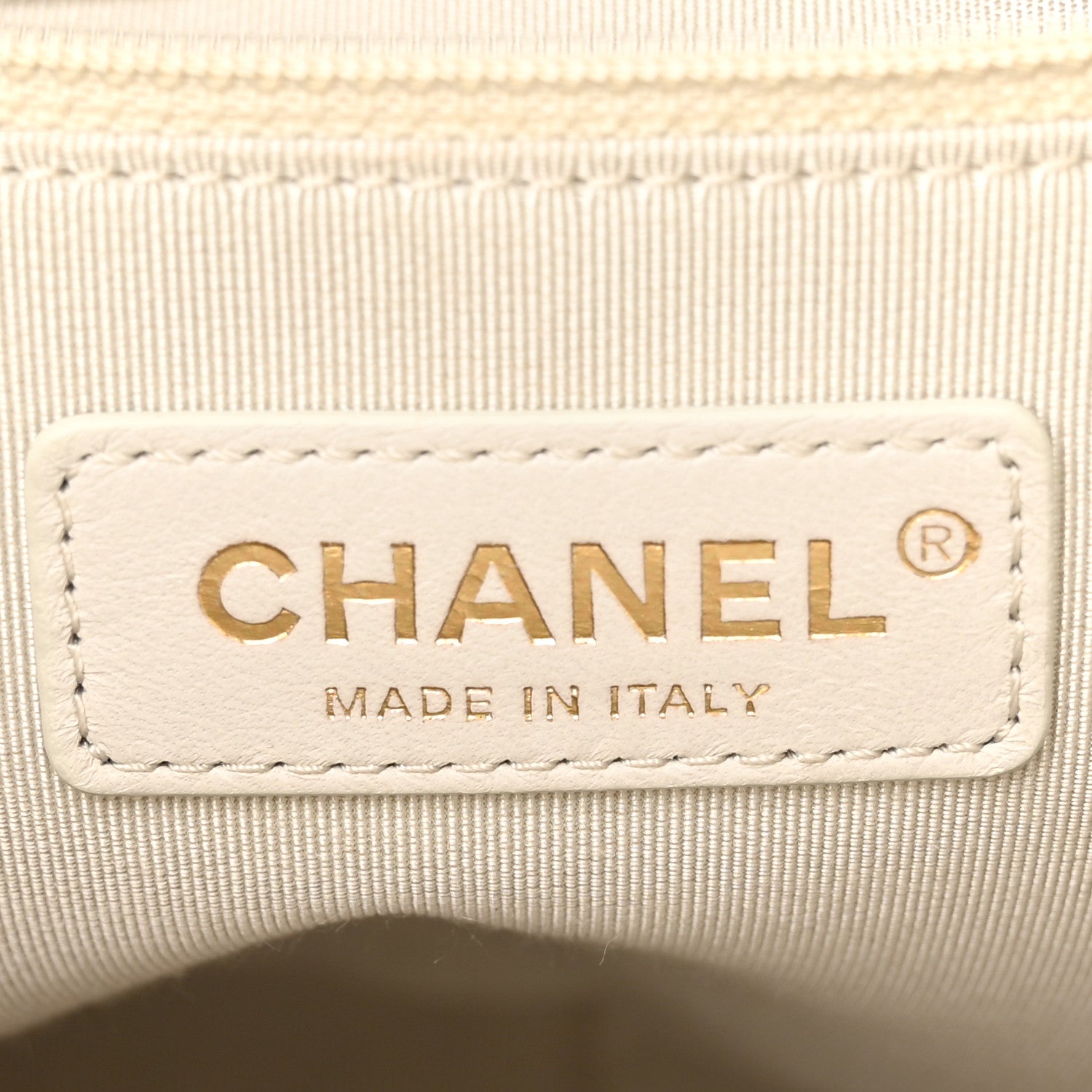Chanel Shiny Aged Calfskin Shopping Bag White 6 of 19