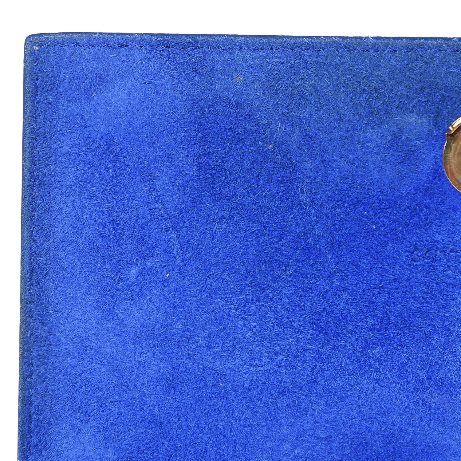 Saint Laurent Grain De Poudre Small Classic Monogram Kate Satchel Royal Blue 10 of 12