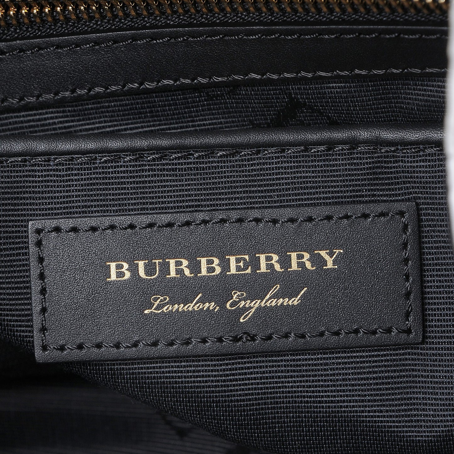 Nylon Striped Medium Rucksack Backpack Black White