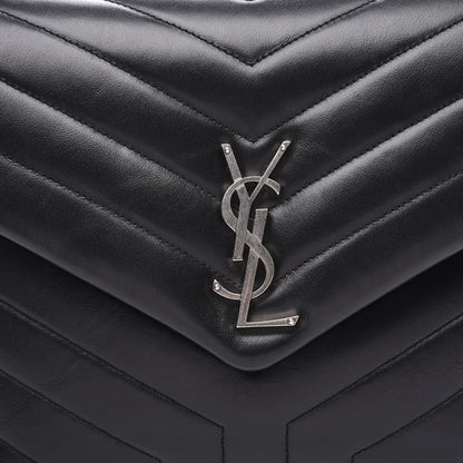 Saint Laurent Calfskin Y Quilted Monogram Medium Loulou Chain Satchel Black 10 of 10