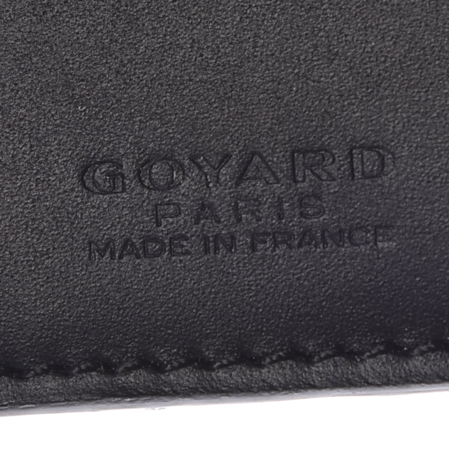 Goyardine Saint Marc Folding Card Case Black