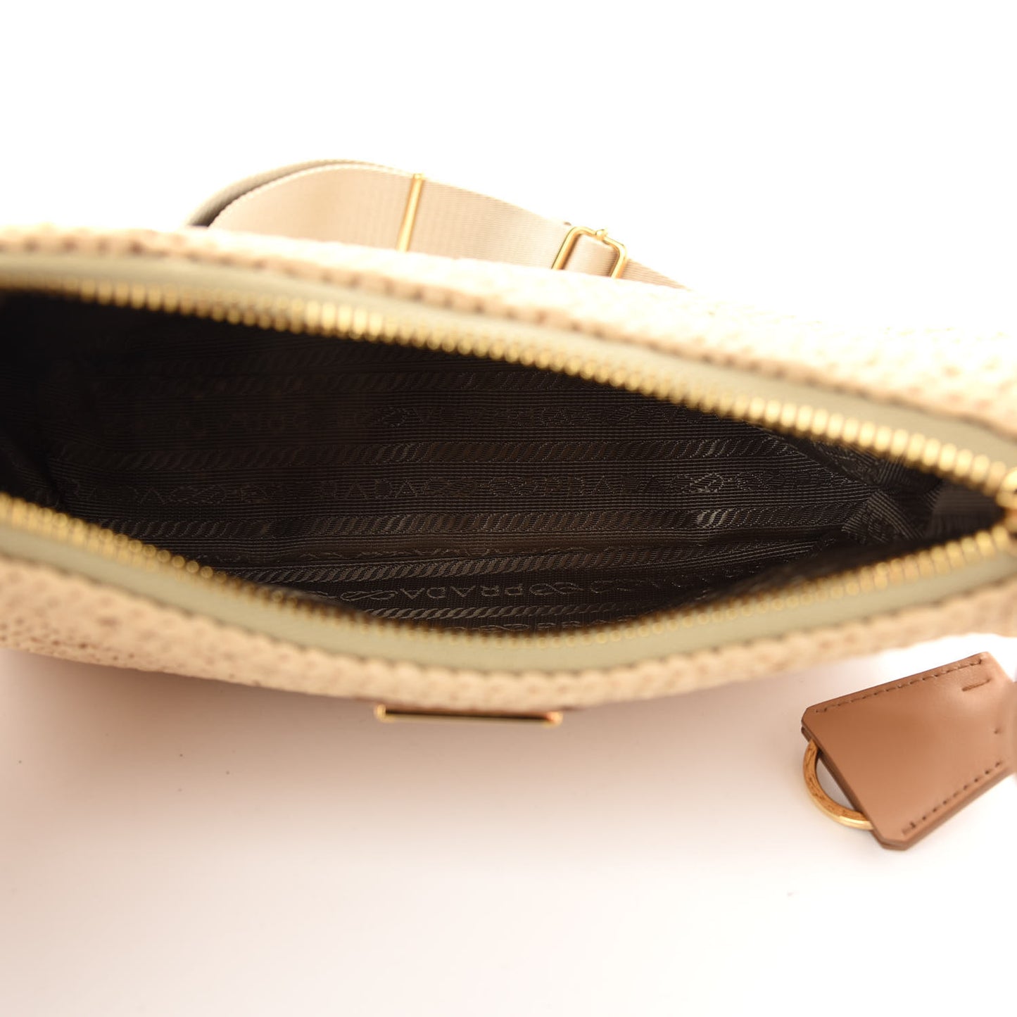 Yarn Raffia Effect Crochet Re-Edition 2005 Shoulder Bag Naturale