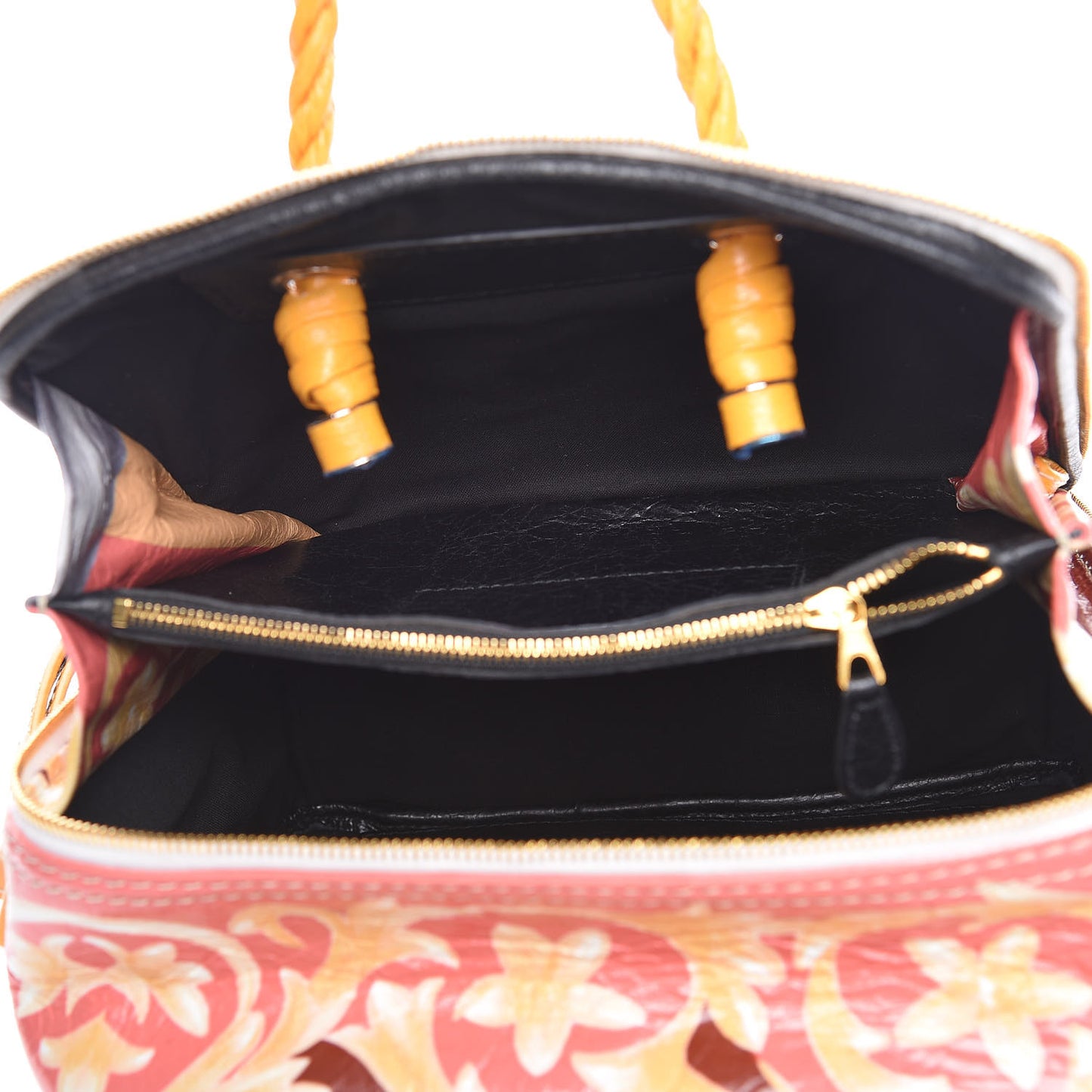 Agneau Floral Print Small Blanket Square Tote Multicolor