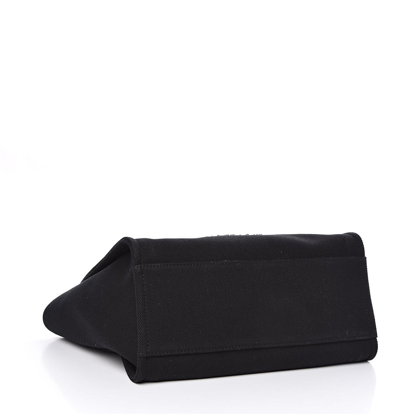 Canvas Beaded Medium Deauville Tote Black