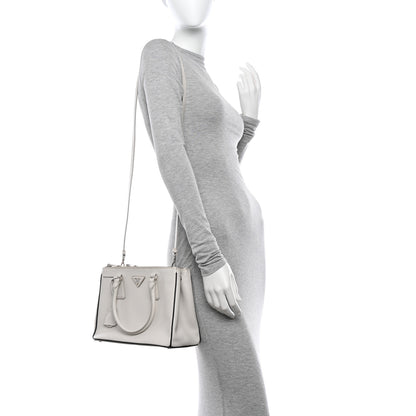 Prada Saffiano Lux Small Galleria Double Zip Tote White 2 of 12