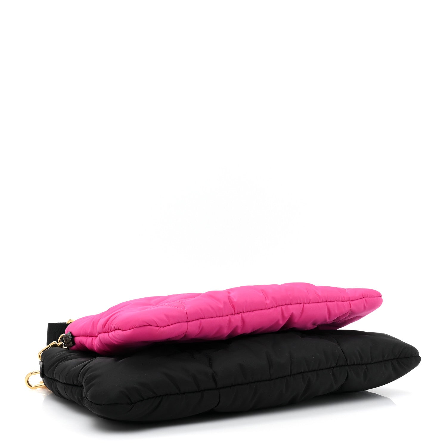 Louis Vuitton Econyl Monogram Pillow Maxi Multi Pochette Accessories Black Fuchsia 4 of 9