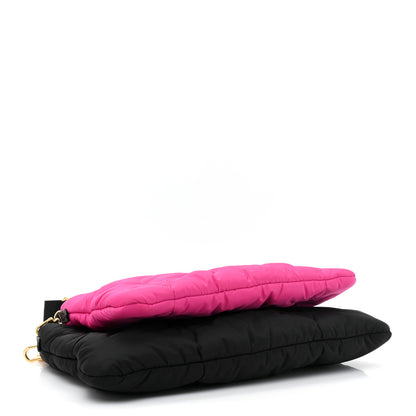 Louis Vuitton Econyl Monogram Pillow Maxi Multi Pochette Accessories Black Fuchsia 4 of 9