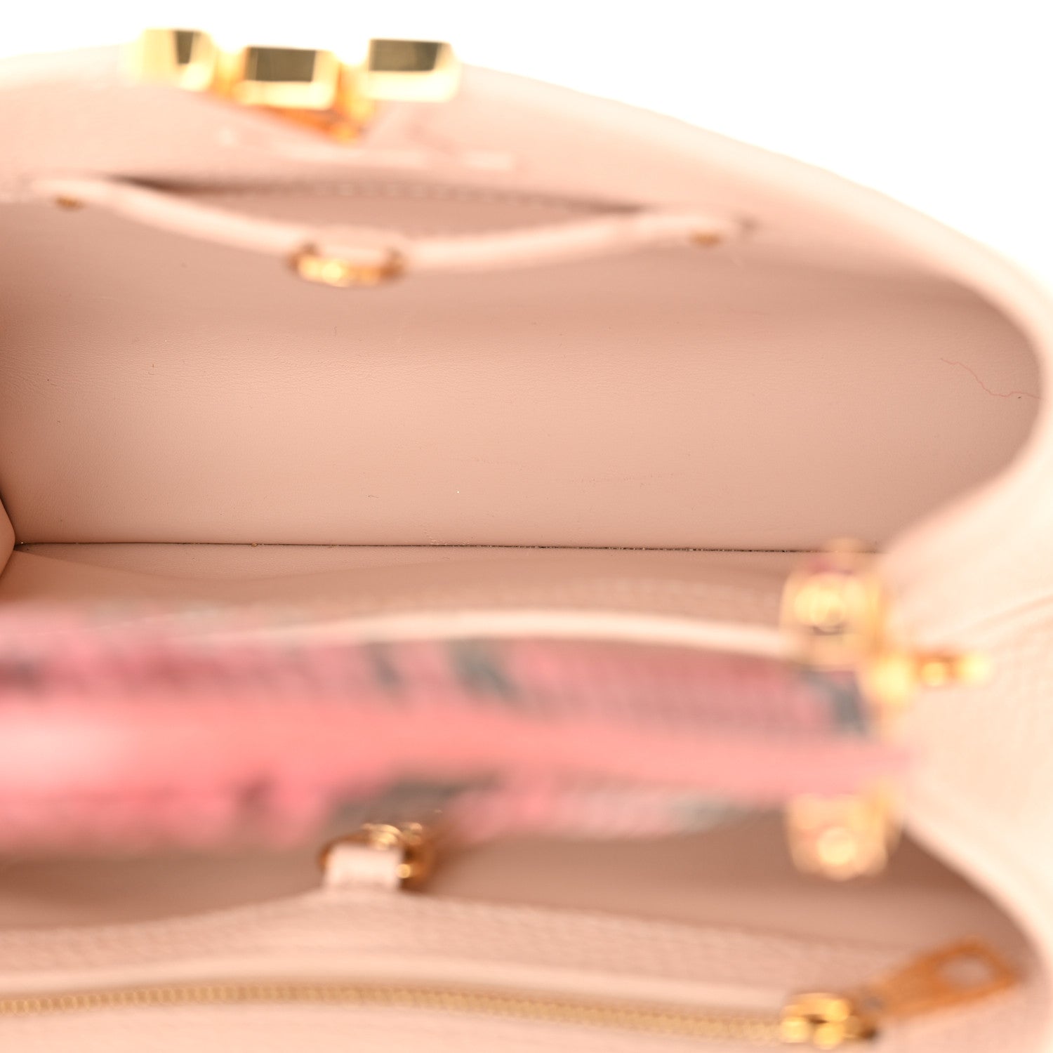 Louis Vuitton Taurillon Snakeskin Capucines BB Pink 5 of 12