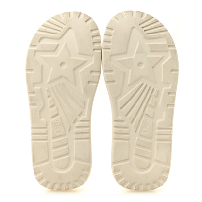 Christian Dior Rubber D-Club Slide Sandals 37 Off White 6 of 9