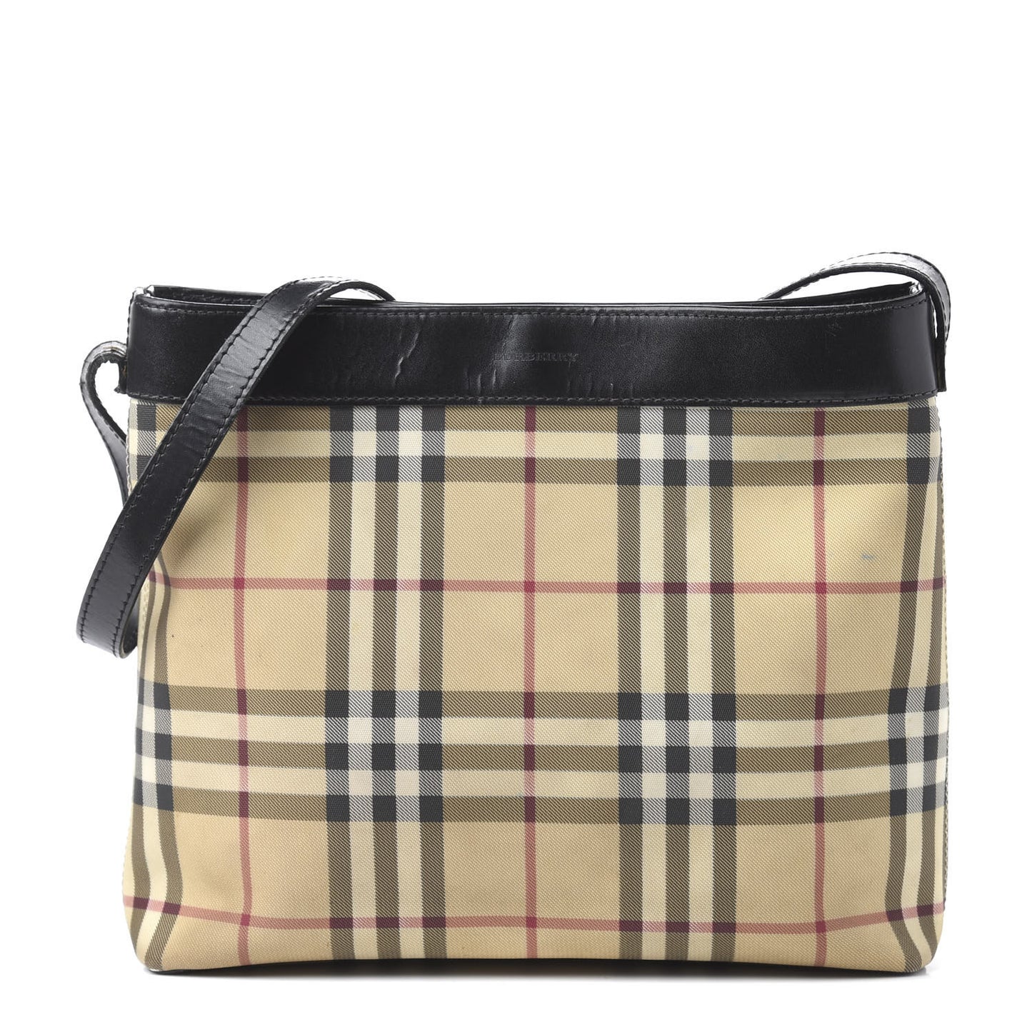 House Check Shoulder Bag Black