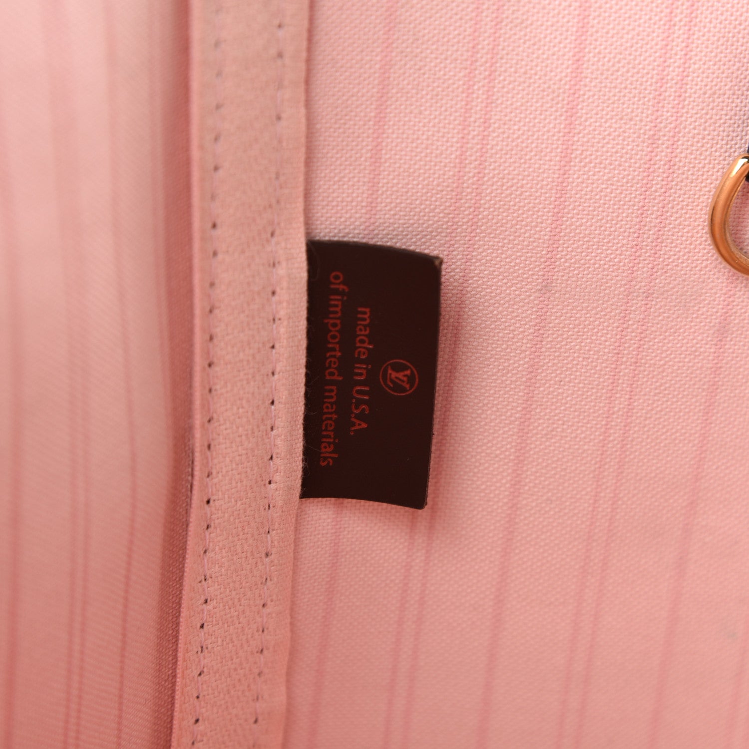 Louis Vuitton Damier Ebene Neo Neverfull MM Rose Ballerine 9 of 11