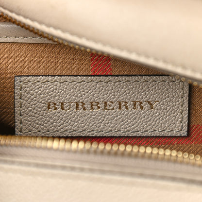 Burberry Soft Grain Calfskin Small Buckle Zip Bag Limestone 11 of 12