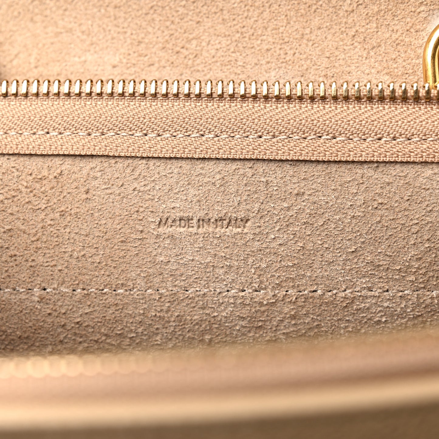 Laminated Calfskin Nano Belt Bag Gold