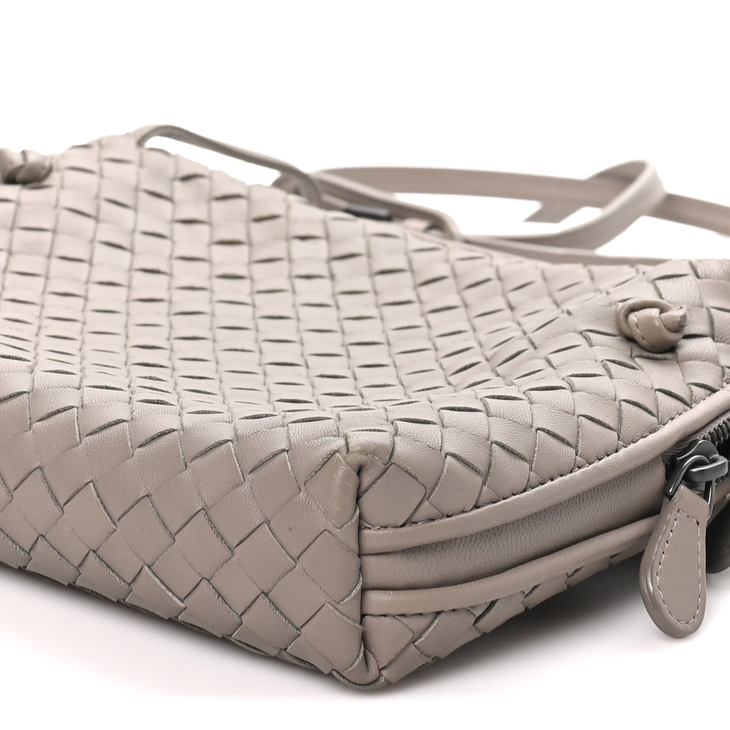 Bottega Veneta Nappa Intrecciato Nodini Crossbody Messenger Steel 9 of 9