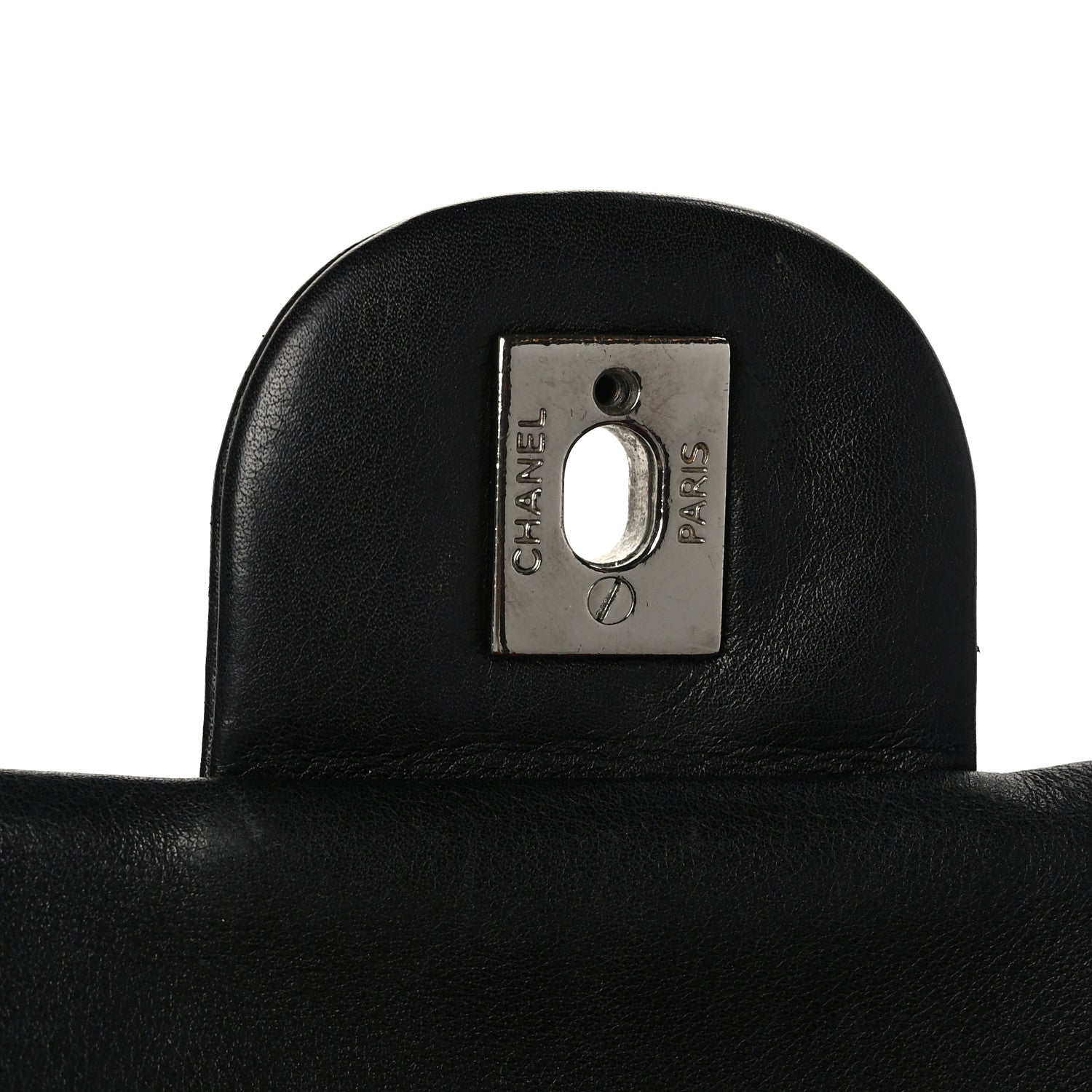 Chanel Calfskin Quilted Large Cambon Flap Black White 12 of 12