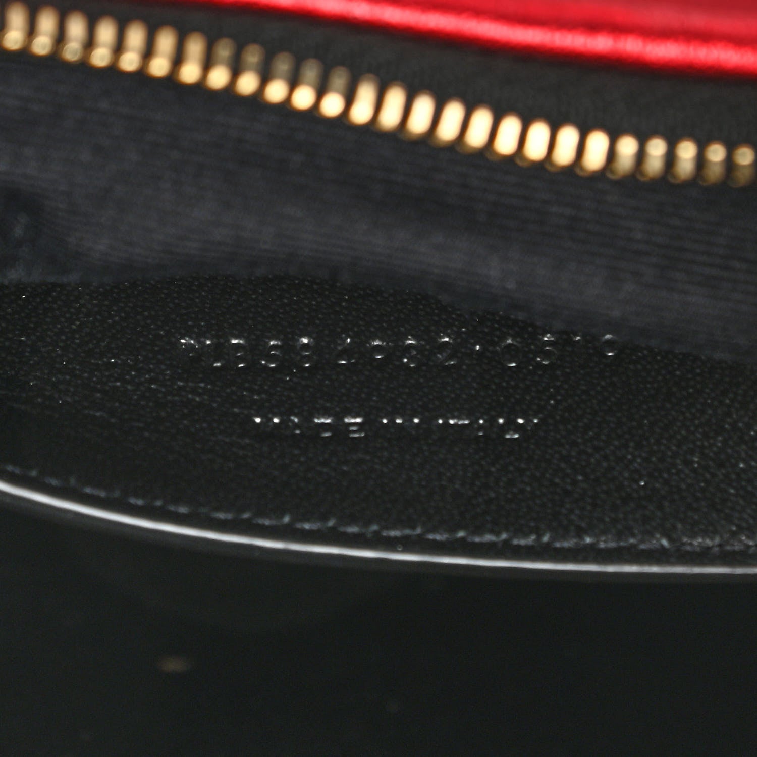 Saint Laurent Metallic Calfskin Heart Clutch Rouge 6 of 10