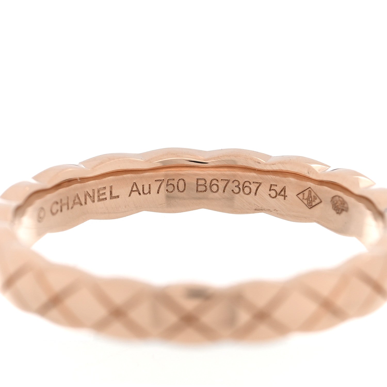 Chanel 18K Beige Gold Mini Coco Crush Ring 54 7 4 of 4