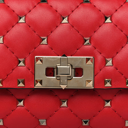 Valentino Garavani Nappa Rockstud Spike Belt Bag Rouge Pur 8 of 10