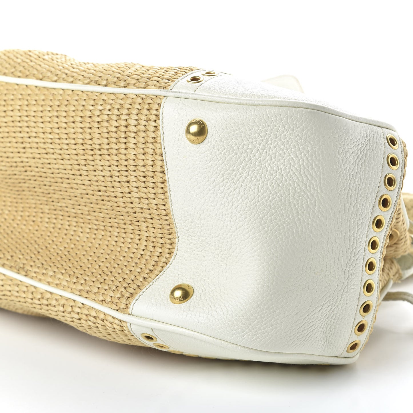 Paglia Vitello Daino Frame Satchel Naturale White