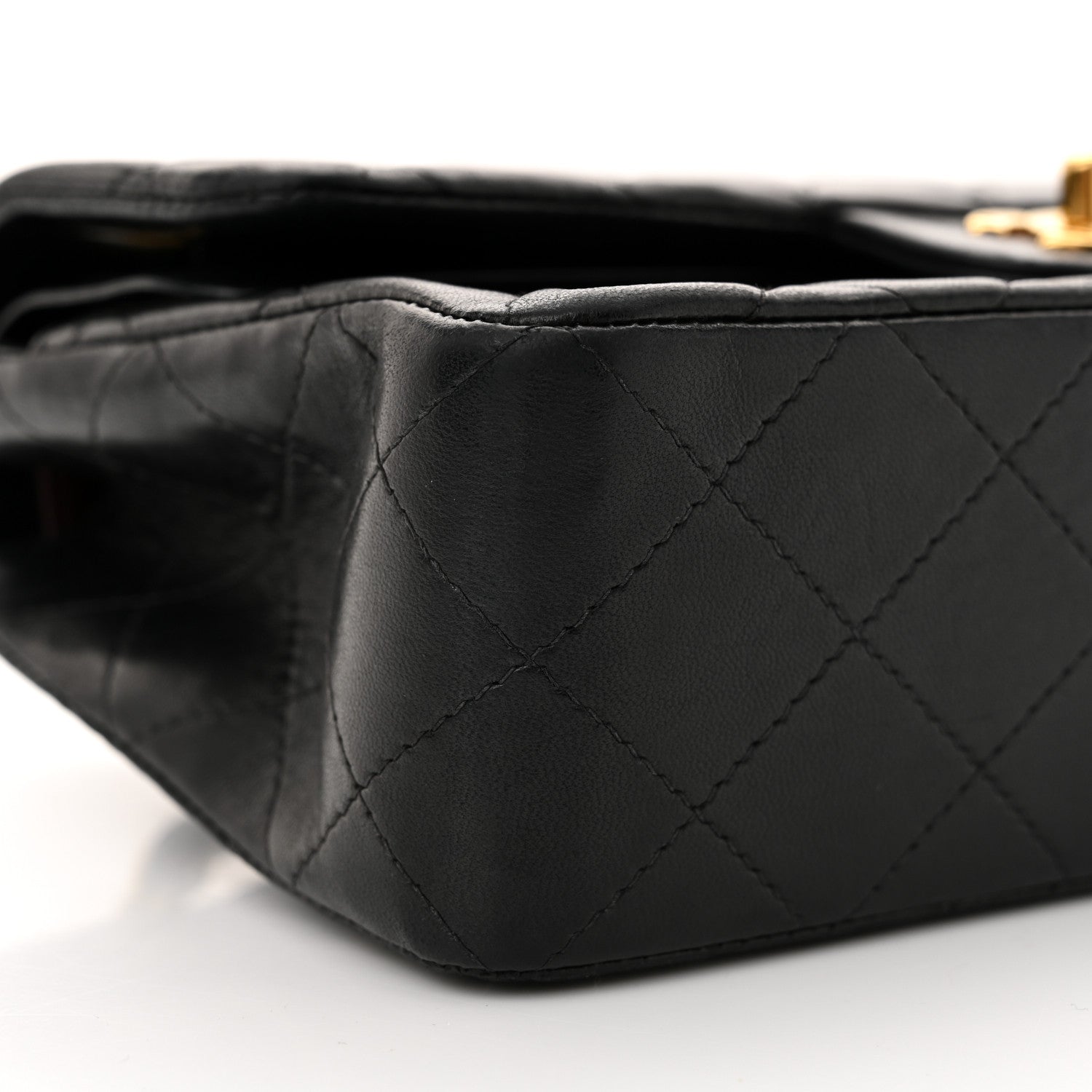 Chanel Lambskin Quilted Small Double Flap Black 10 of 15