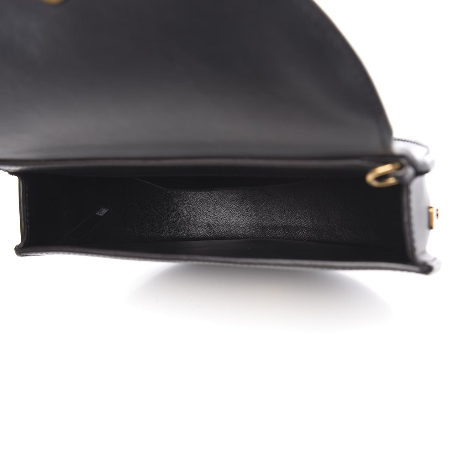 Calfskin Small Nile Bracelet Minaudiere Bag Black