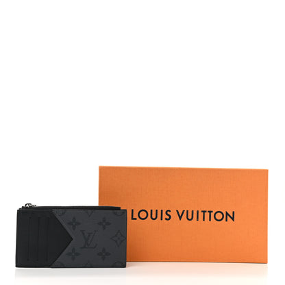 Louis Vuitton Reverse Monogram Eclipse Taiga Coin Card Holder 7 of 7