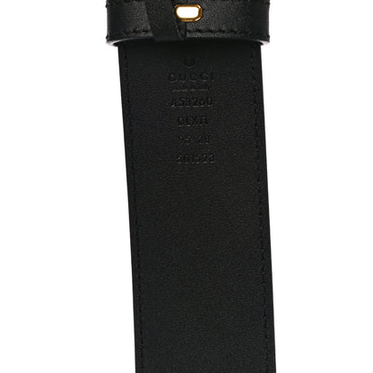Gucci Moon Calfskin Pearl Double G 40mm Belt 95 38 Black Cream 5 of 9
