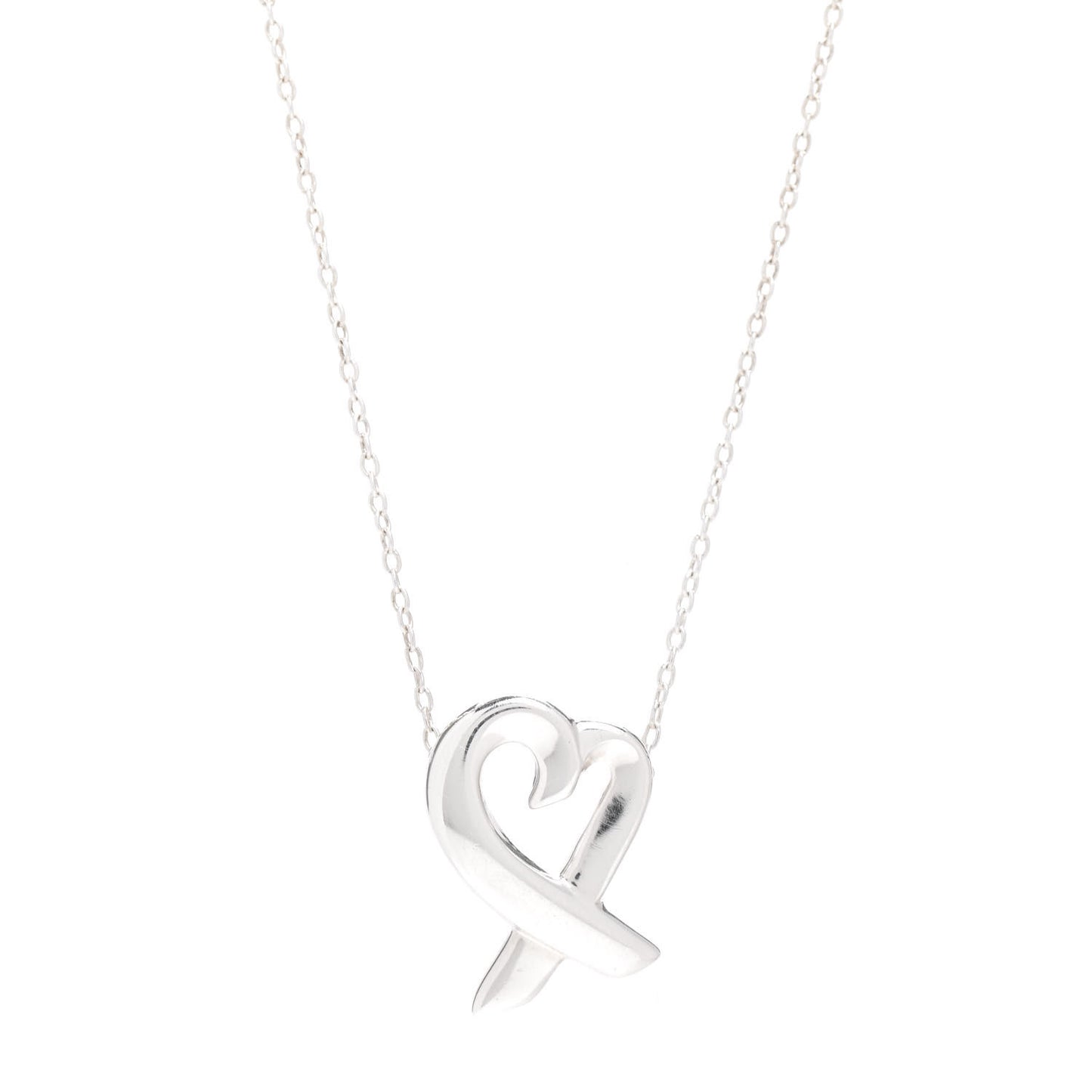 Sterling Silver Small Paloma Picasso Loving Heart Pendant Necklace