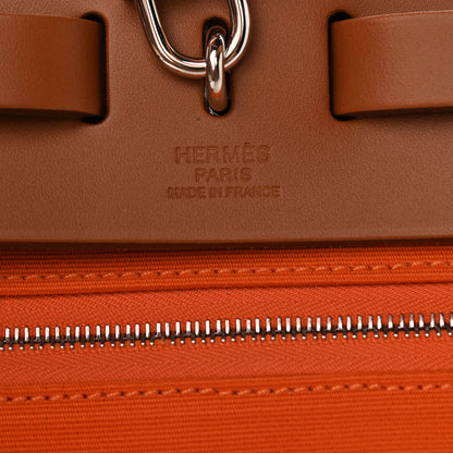 Hermes Toile Vache Hunter Herbag Zip 31 PM Orange 8 of 12