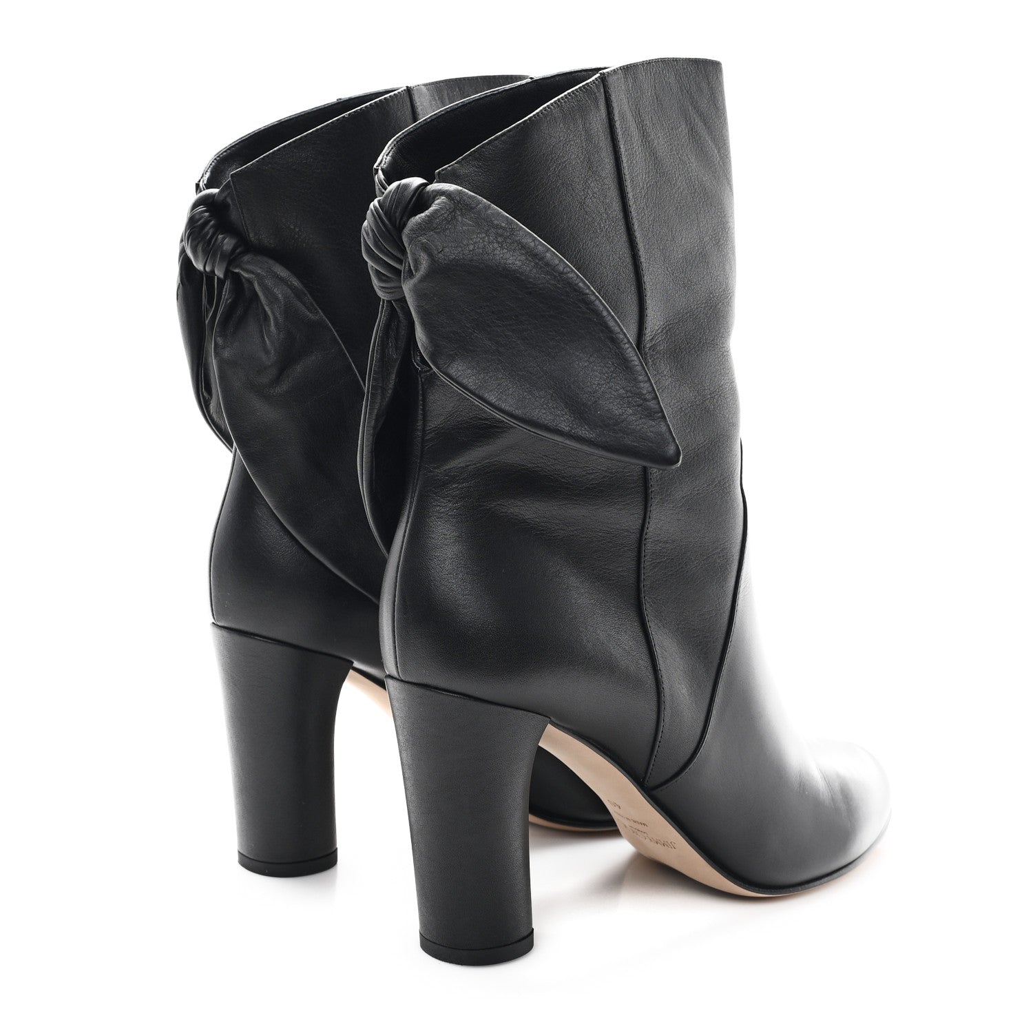 Jimmy Choo Smooth Calfskin Marlene 85 Boots 40 Black 5 of 9
