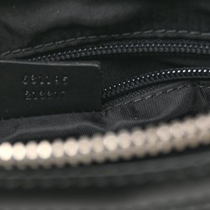 Gucci Techno Canvas Selleria Calfskin Web Small Flat Messenger Bag Black 7 of 10