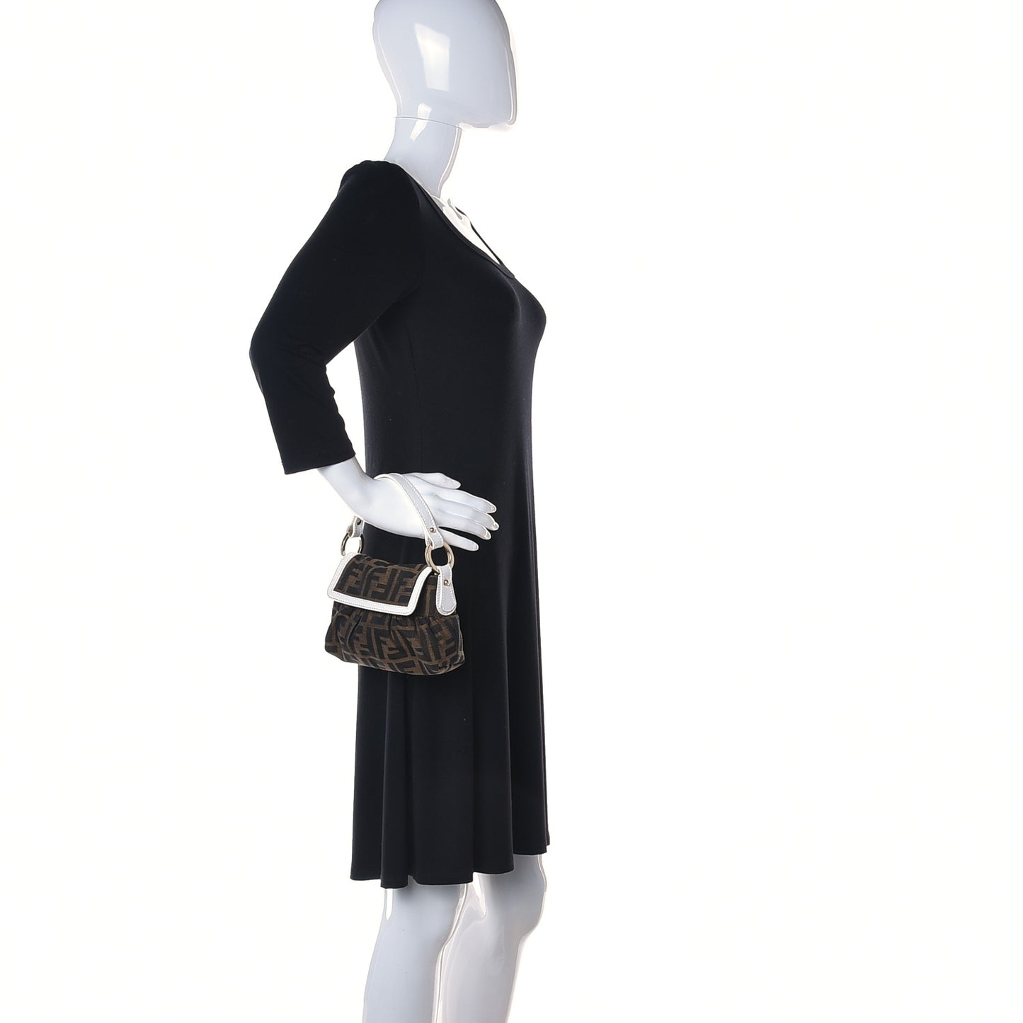 Zucca Cuoio Lucido Mini Chef Shoulder Bag Tobacco White