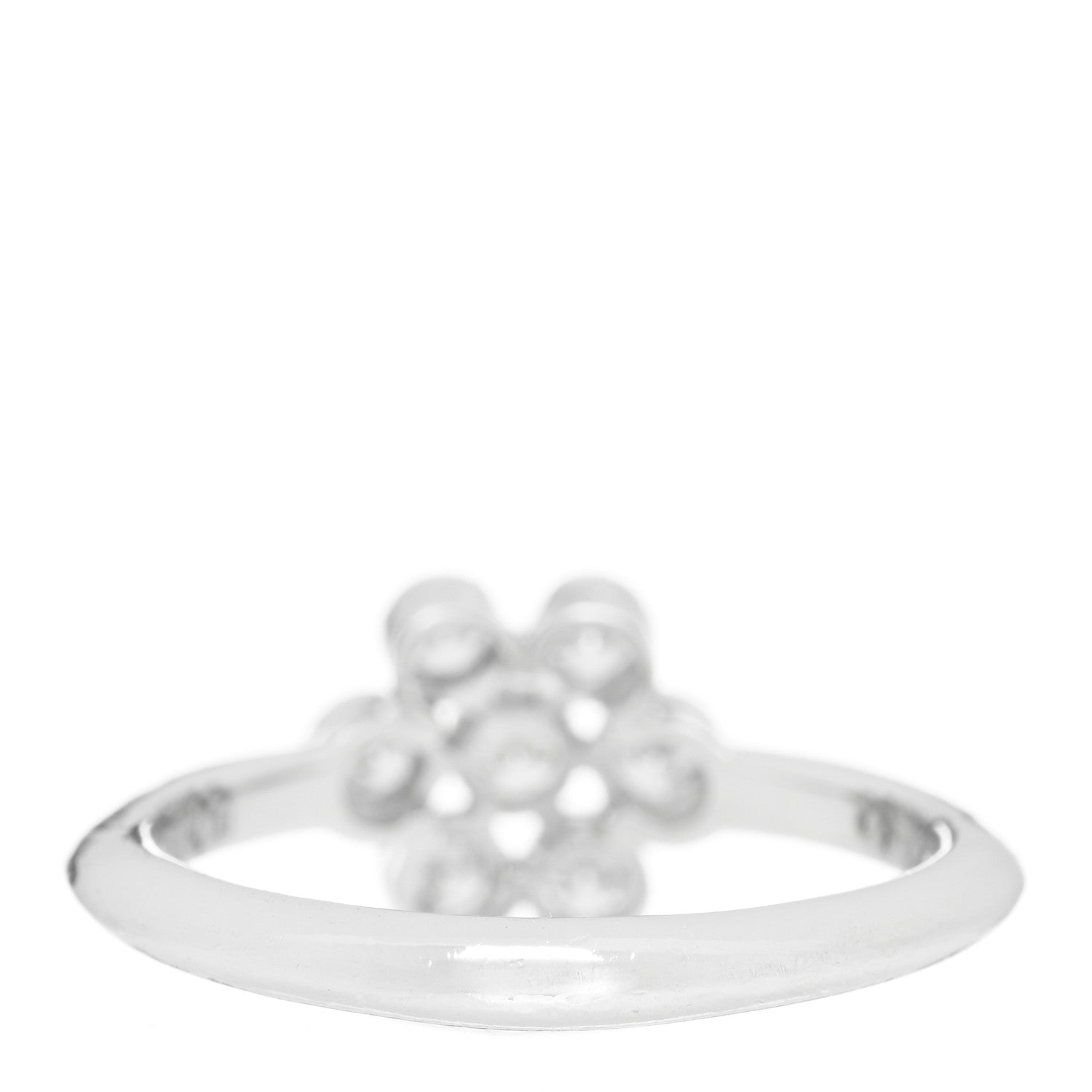 Tiffany Platinum Diamond Enchant Flower Ring 48 4.5 3 of 4
