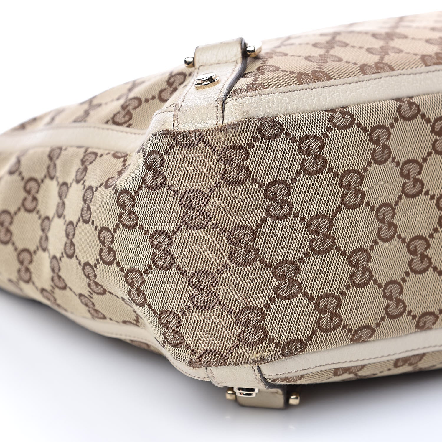 Gucci Monogram Medium Abbey Tote White 10 of 14