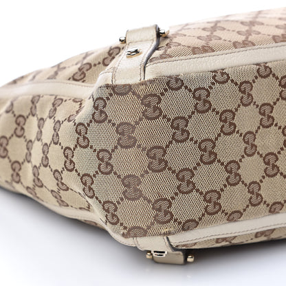 Gucci Monogram Medium Abbey Tote White 10 of 14