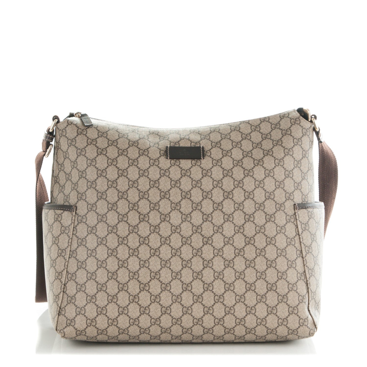 Gucci GG Plus Monogram Diaper Messenger Bag Dark Brown 1 of 7