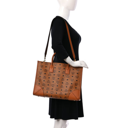 MCM Visetos Large Munich Tote Cognac 2 of 9
